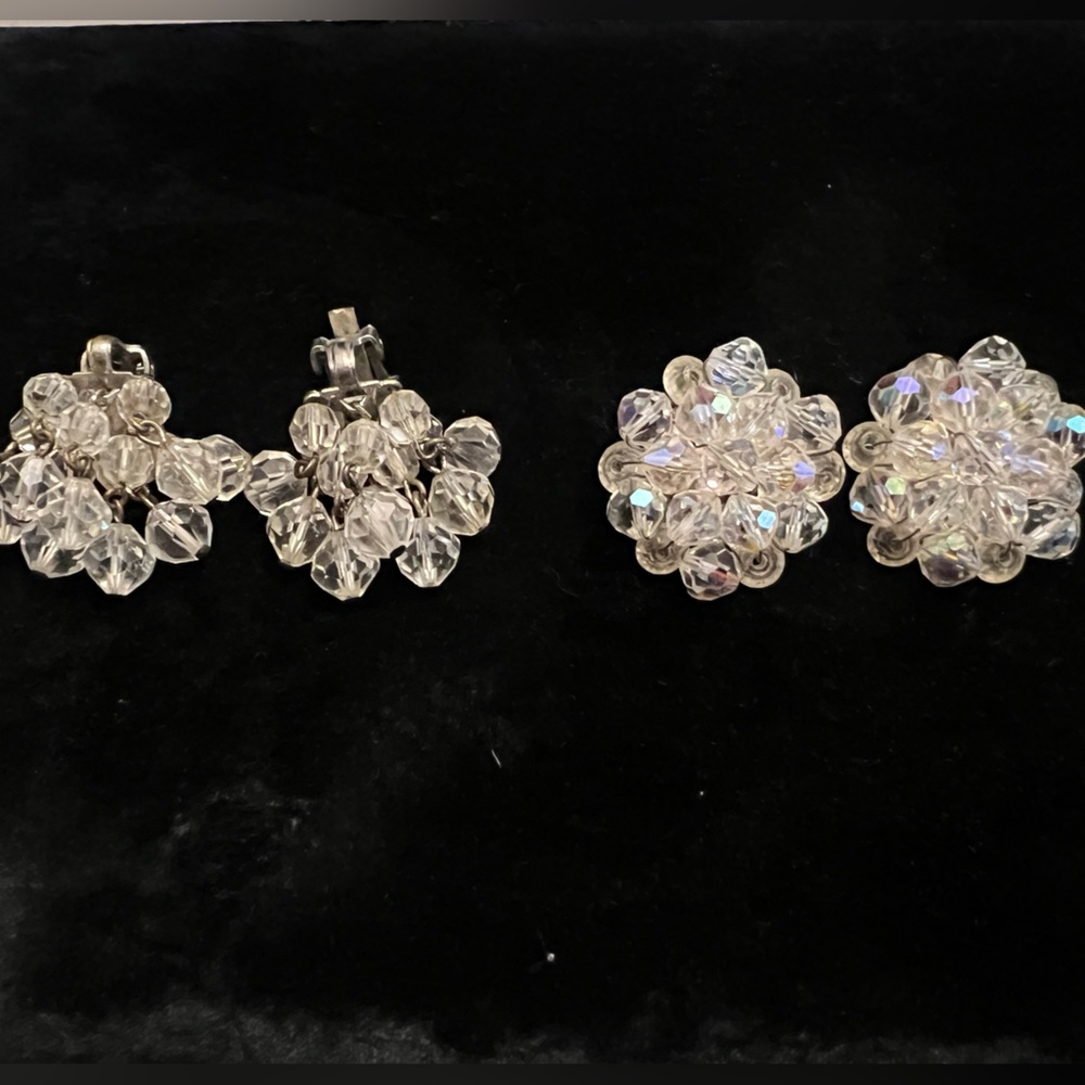 Set of two Vintage Clip on Earrings